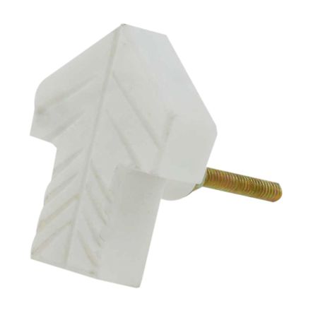 White Arrow Shape Marble Cabinet knob